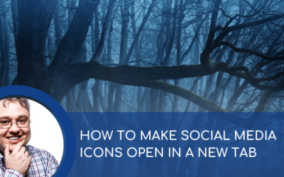 How to make social media icons open in a new tab